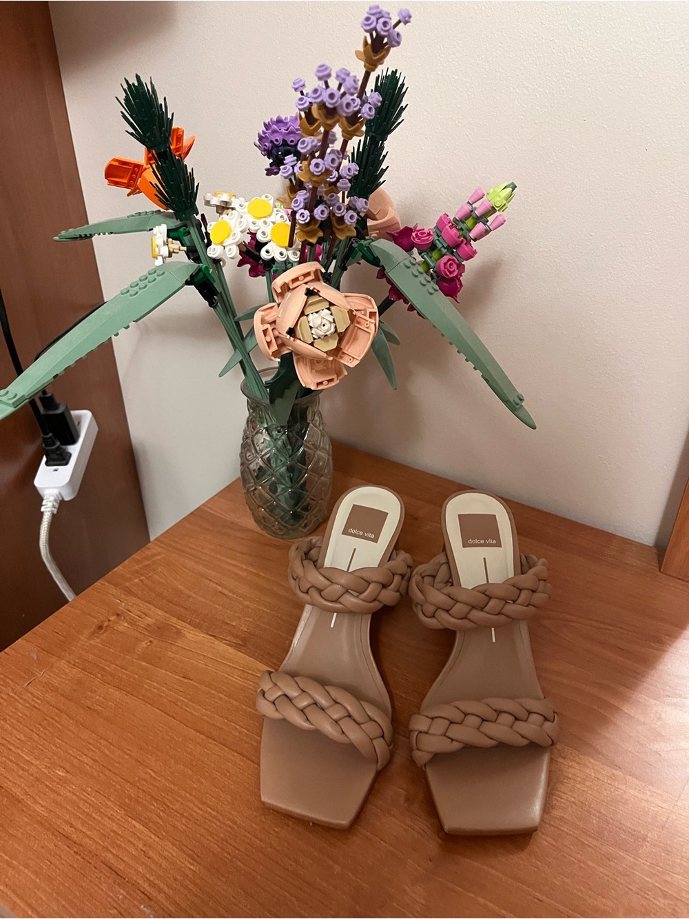 Dolce vita Chic Braided Strap Slide Sandals — Tan